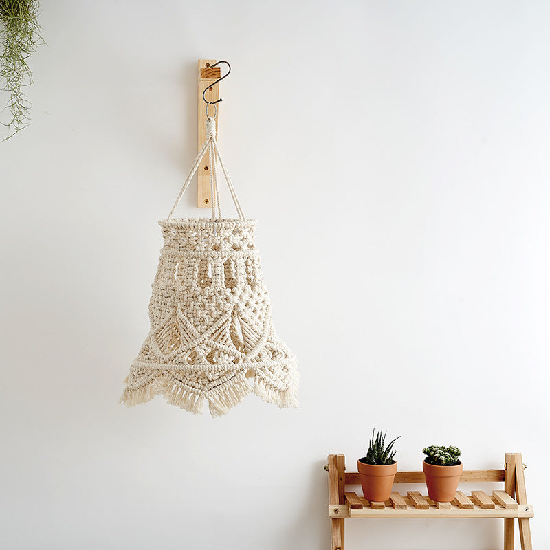 New Hand-woven Home Chandelier Homestay Hotel Wedding Decoration Lampshade Bohemian Tapestry Lighting